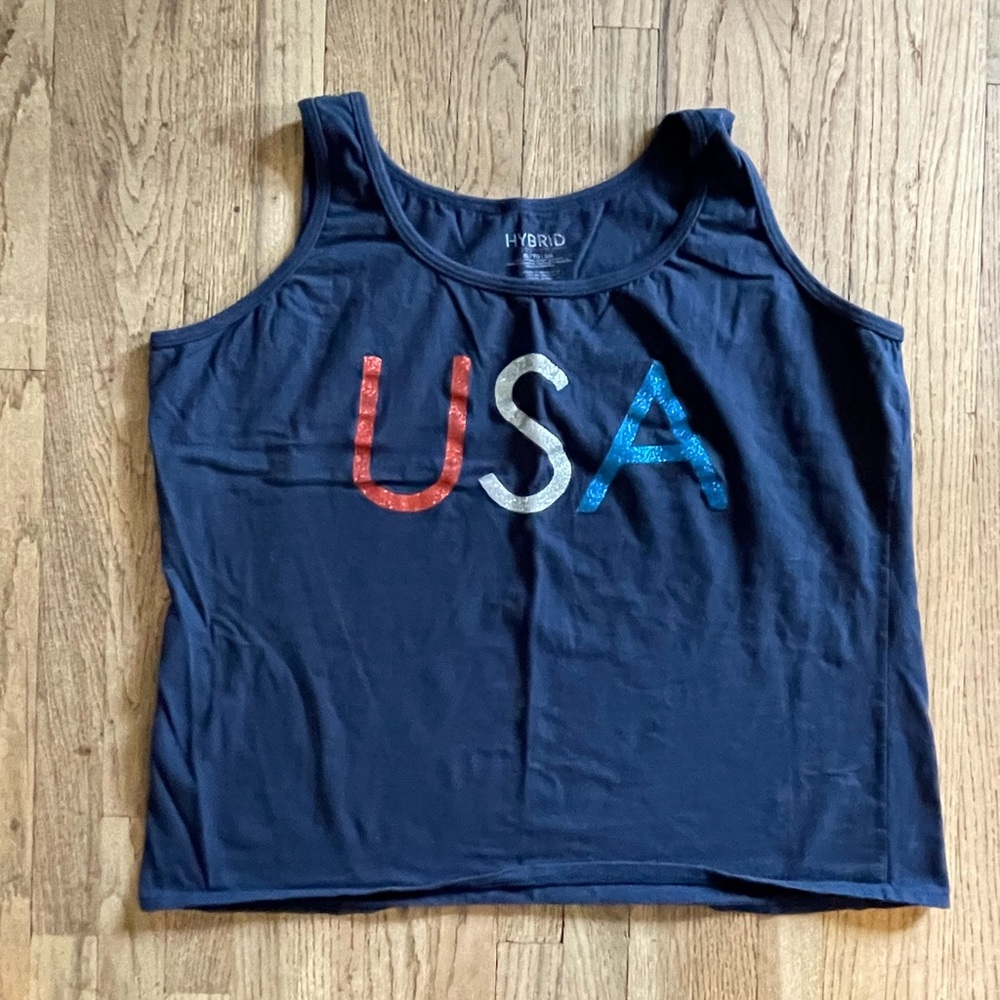 Hybrid & Company Navy Blue Tank Top